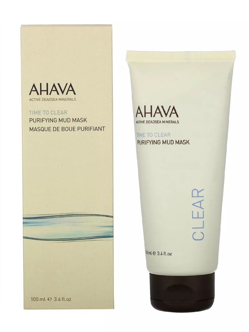 AHAVA Time To Clear Mud Masque NWT